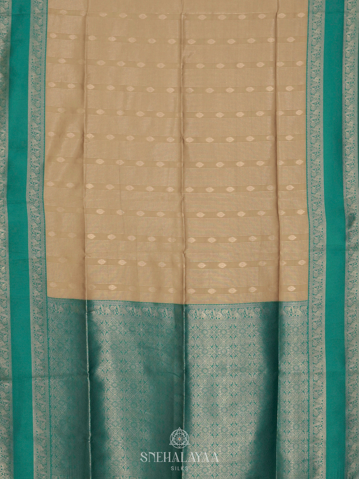 Cream Soft Silk Saree