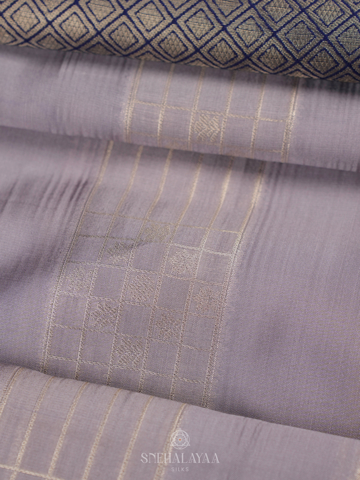 Grey Soft Silk Saree