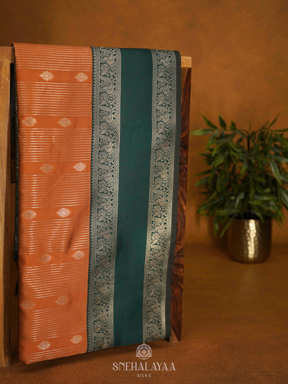 Orange Soft Silk Saree