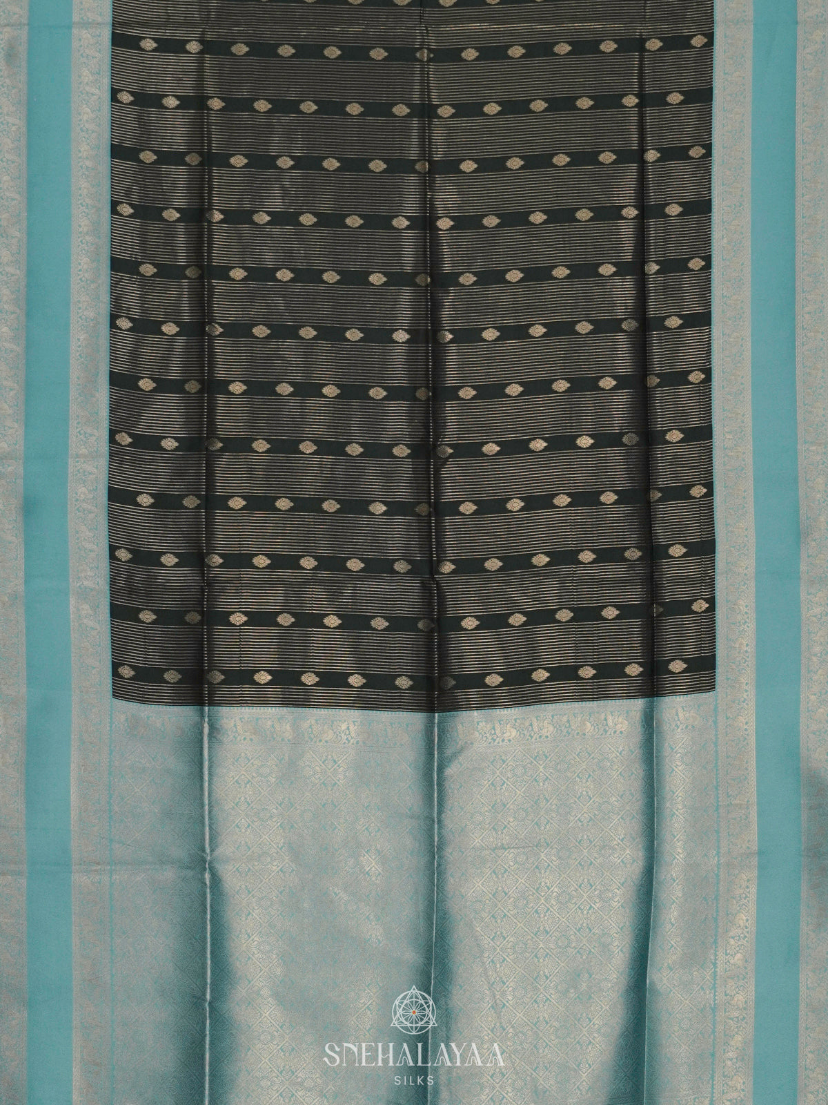 Forest Green Soft Silk Saree