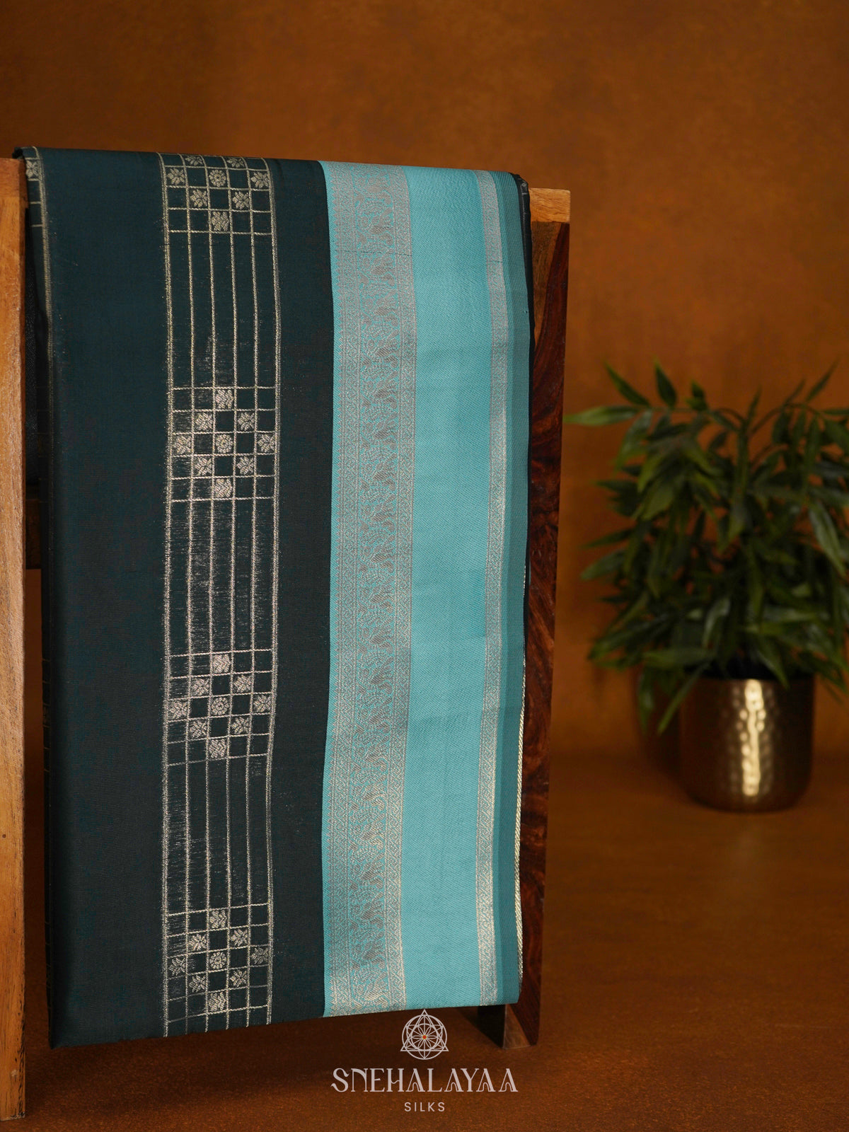 Forest Green Soft Silk Saree