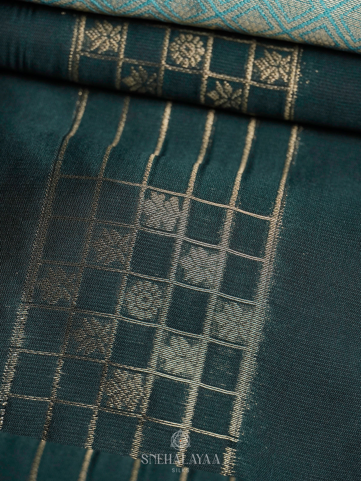 Forest Green Soft Silk Saree