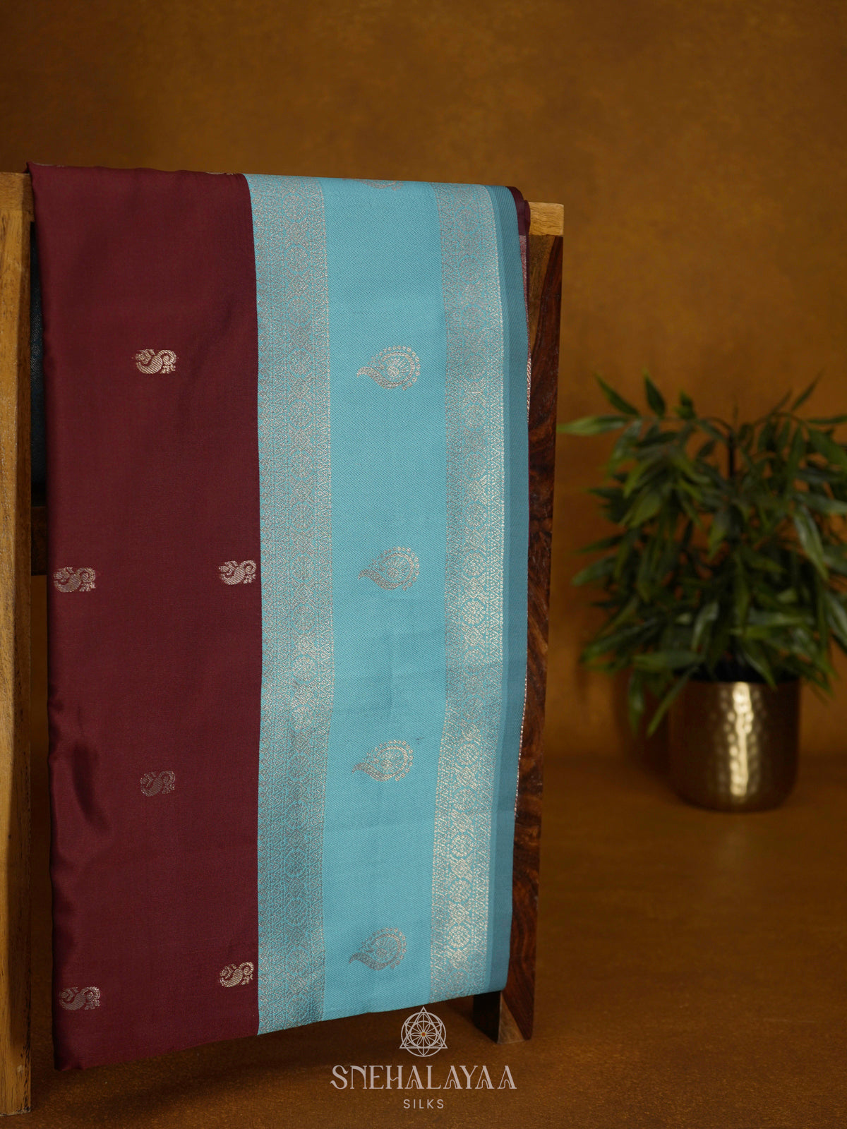 Maroon Soft Silk Saree