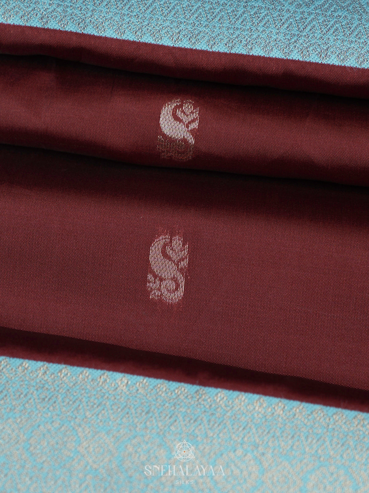 Maroon Soft Silk Saree