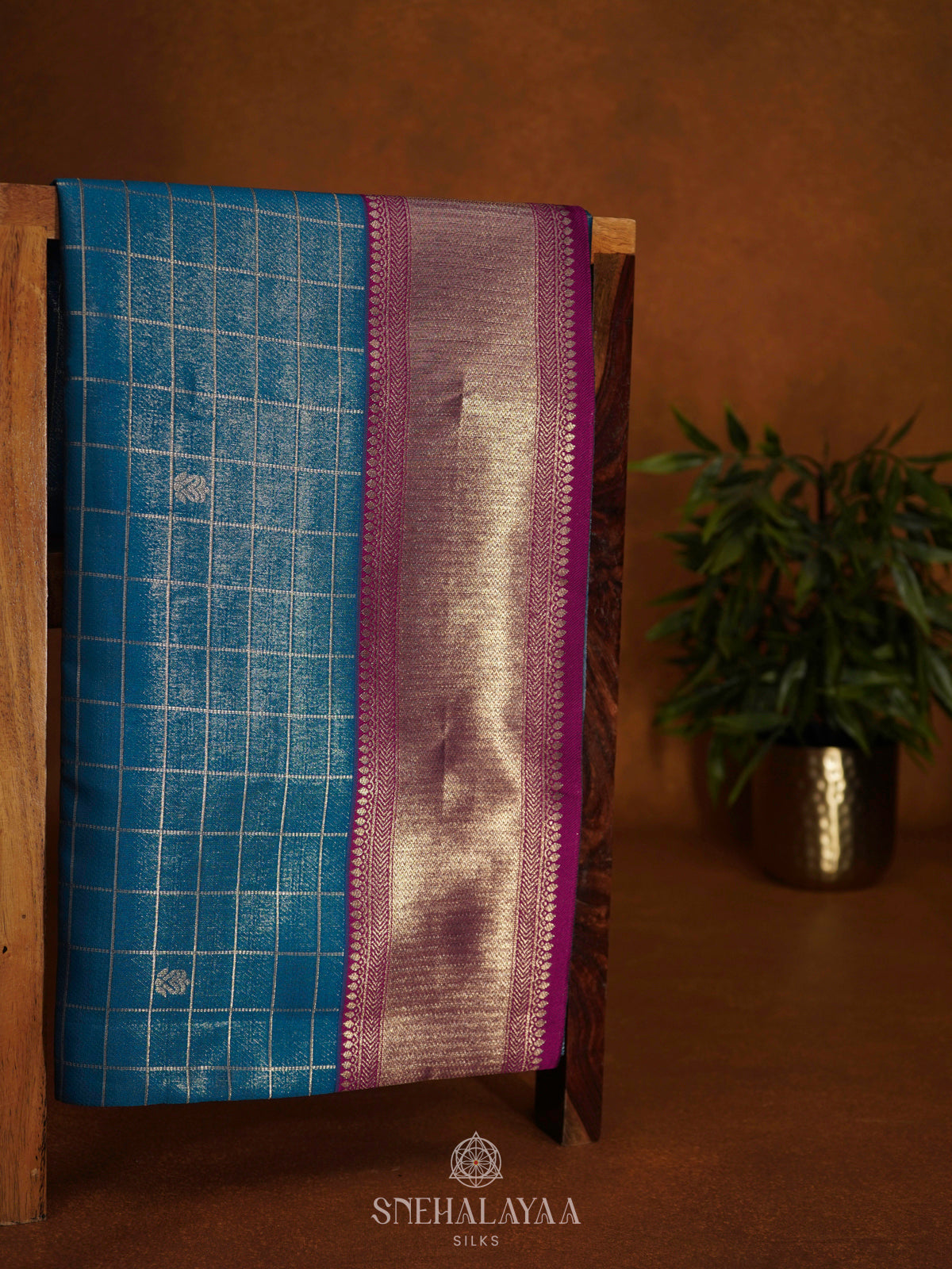 Blue Soft Silk Saree