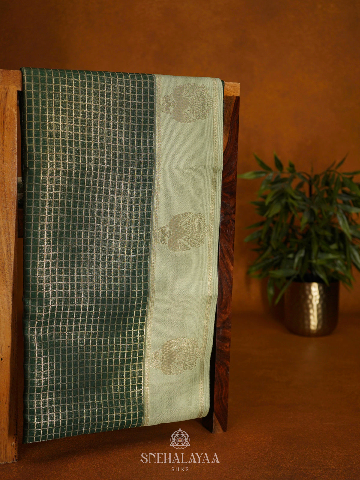 Emerald Green Soft Silk Saree