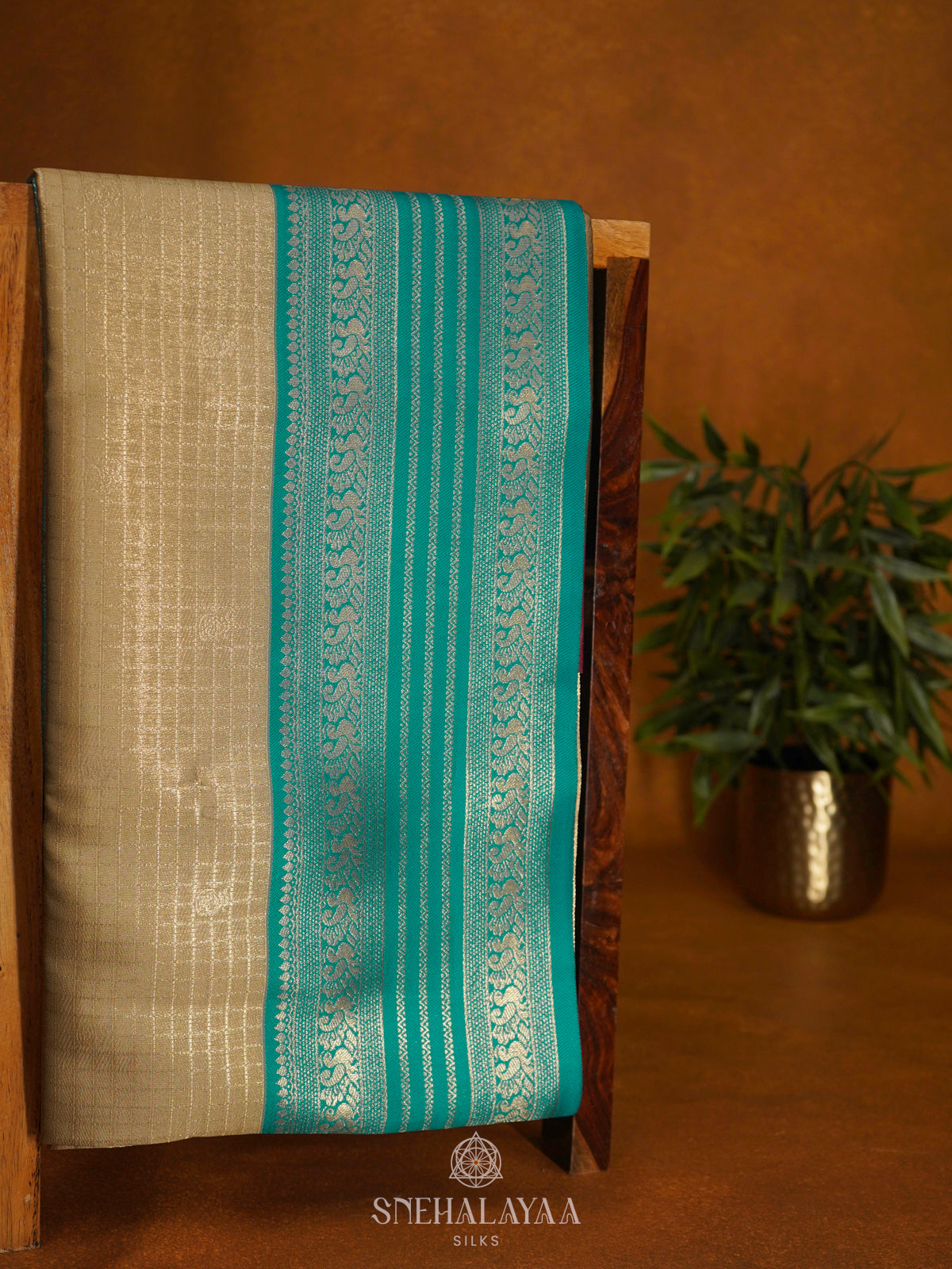 Cream Soft Silk Saree