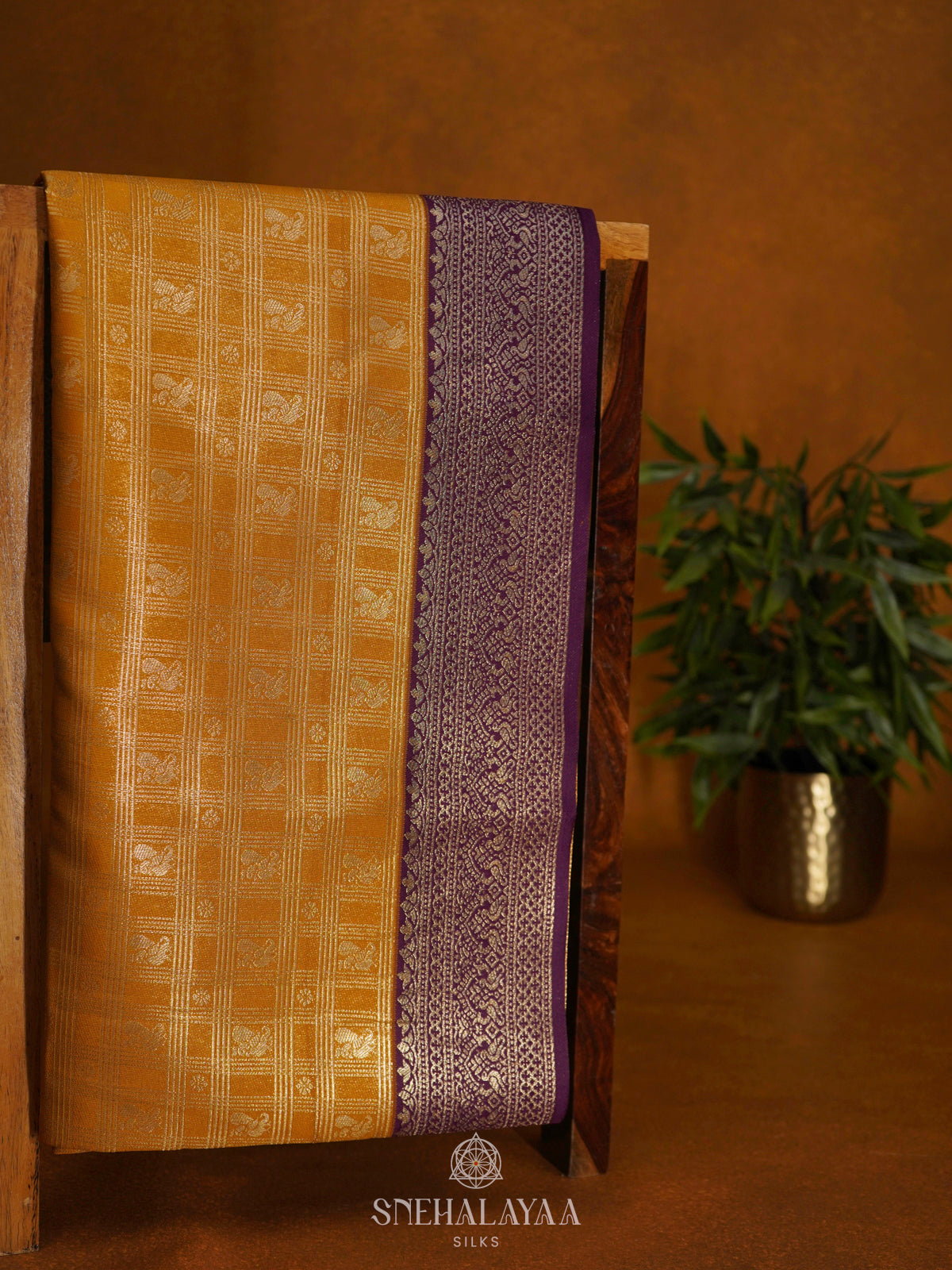 Mango Yellow Soft Silk Saree