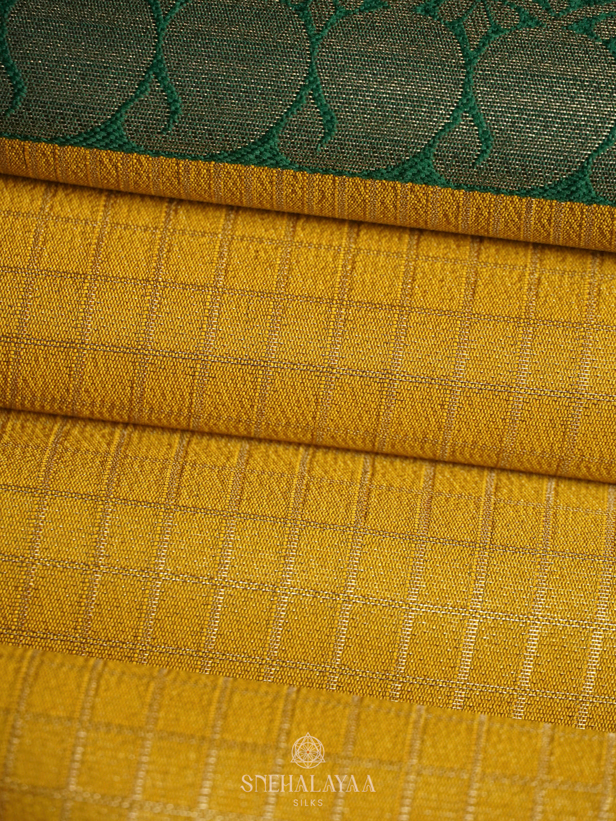 Mango Yellow Soft Silk Saree