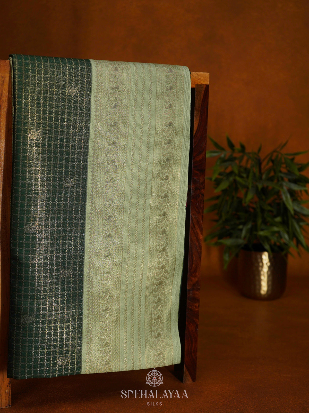 Emerald Green Soft Silk Saree