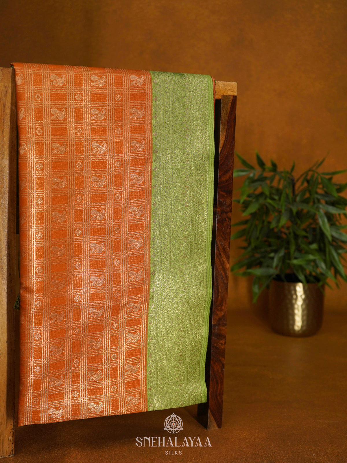 Orange Soft Silk Saree