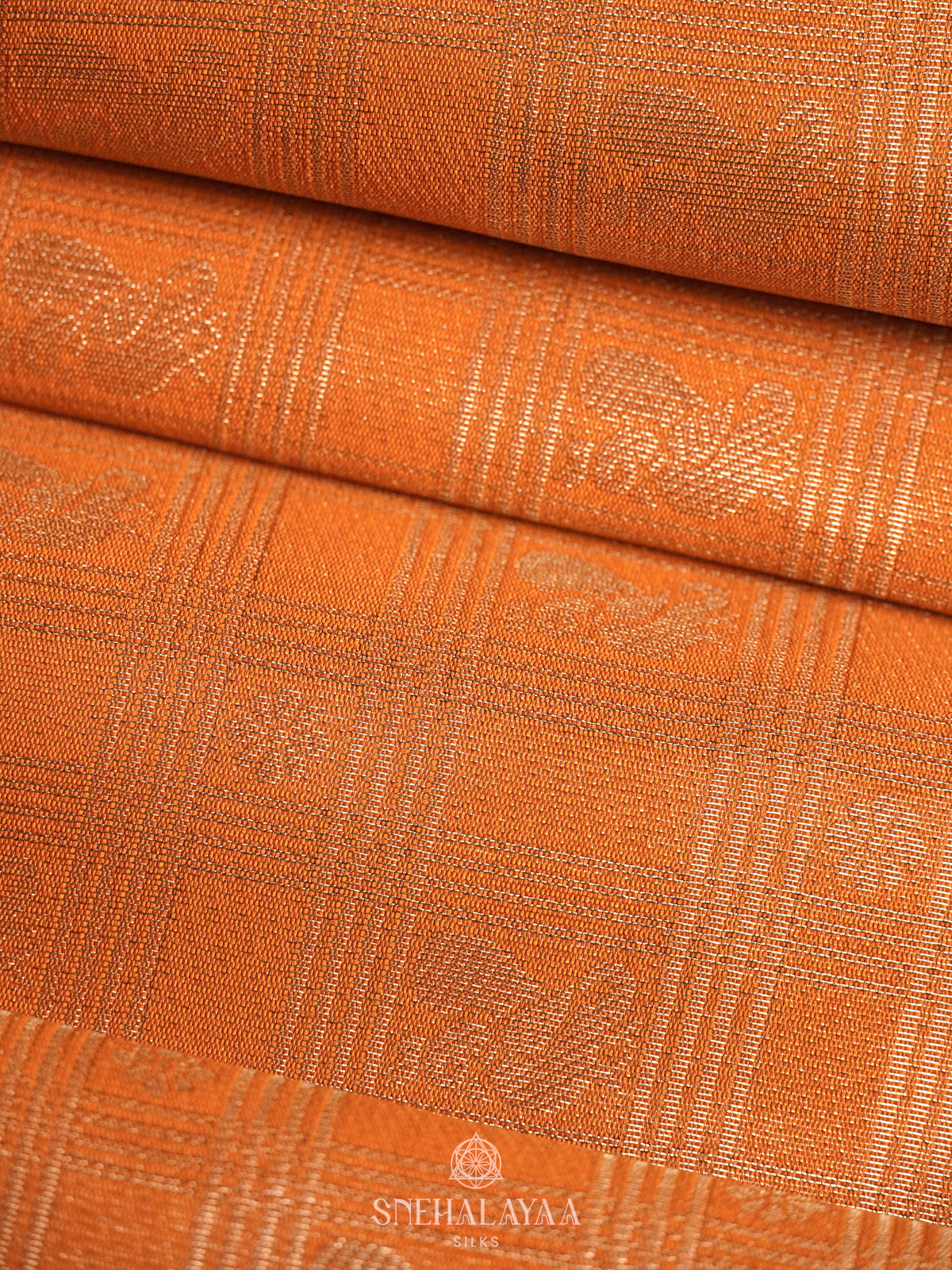 Orange Soft Silk Saree