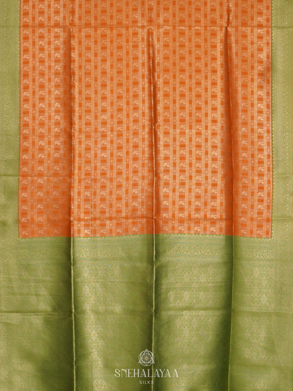 Orange Soft Silk Saree