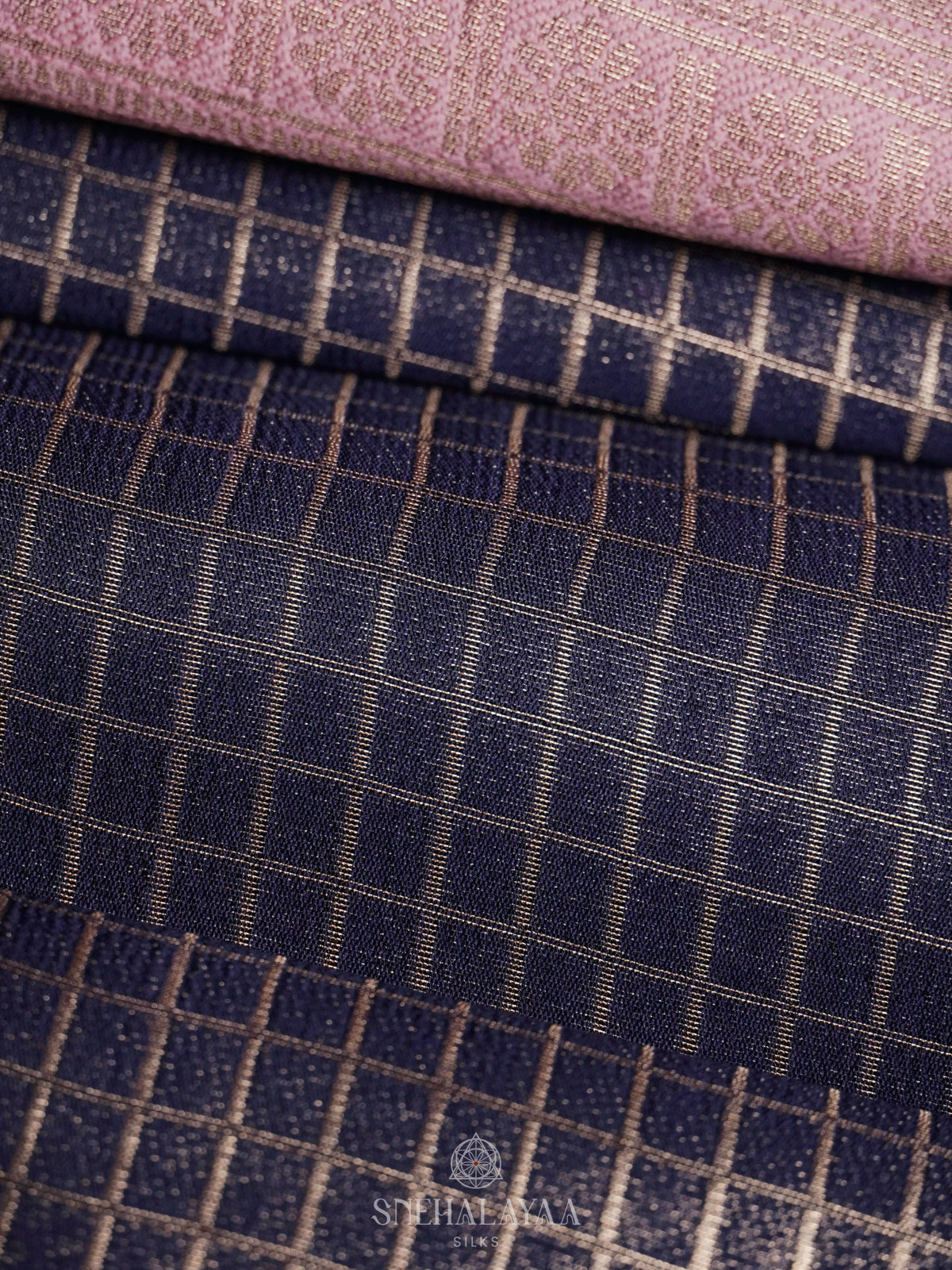 Navy Blue Soft Silk Saree