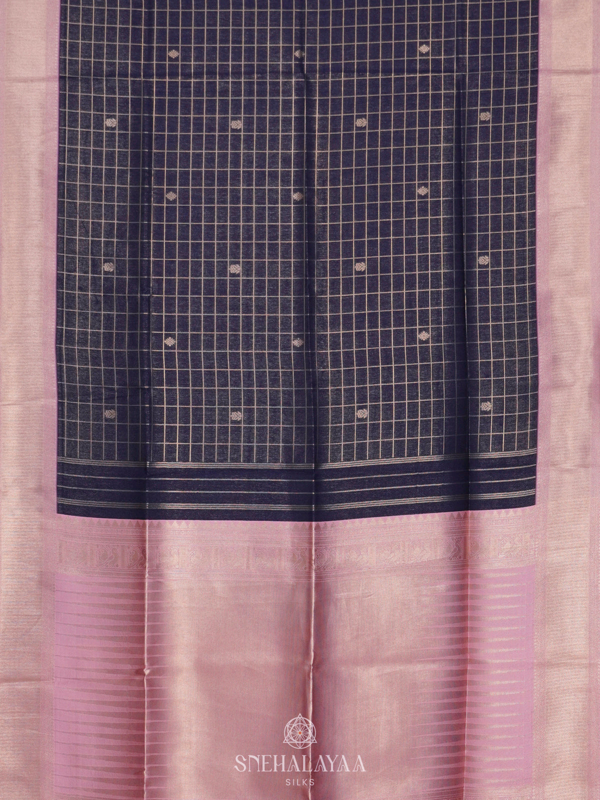 Navy Blue Soft Silk Saree