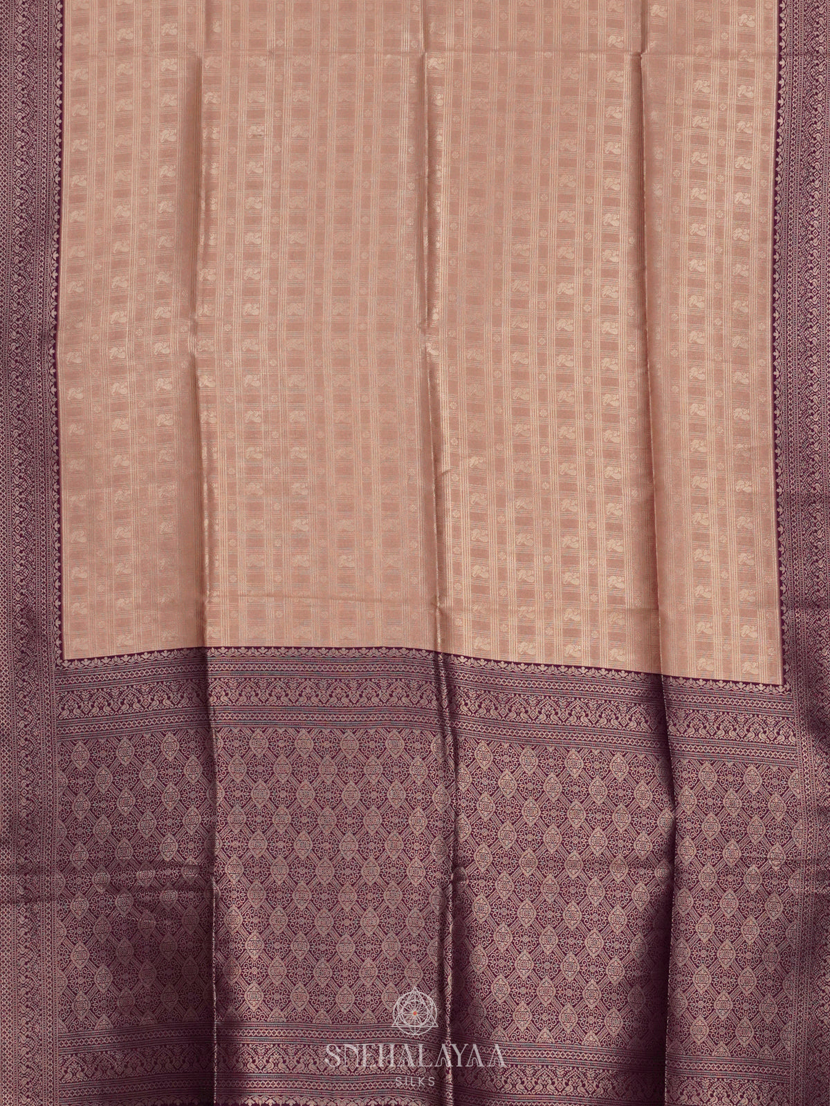 Cream Soft Silk Saree