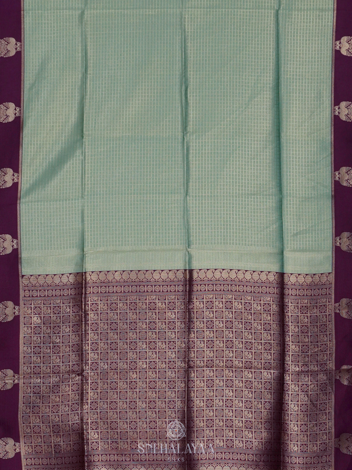Mint Green Soft Silk Saree
