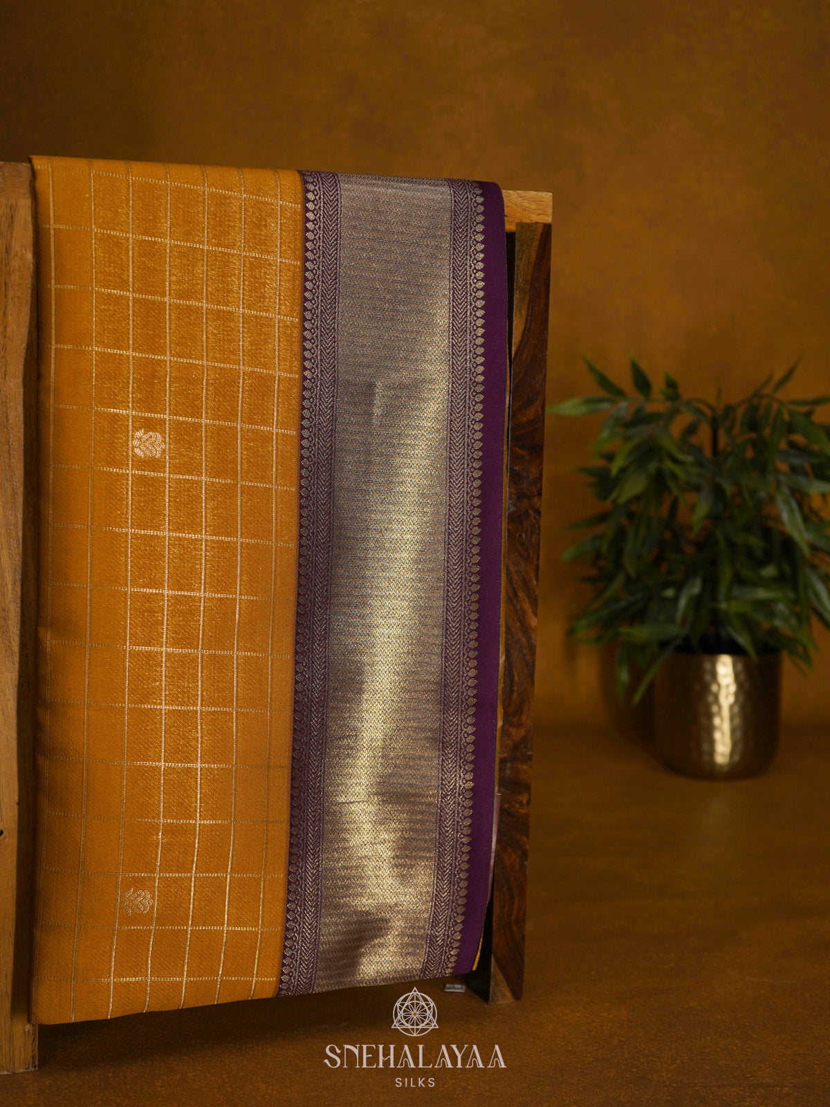 Mango Yellow Soft Silk Saree