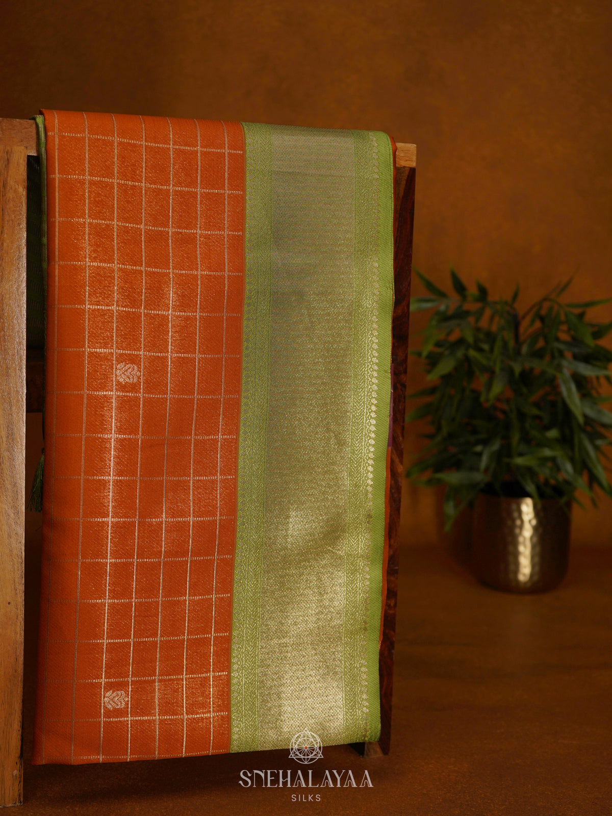 Orange Soft Silk Saree