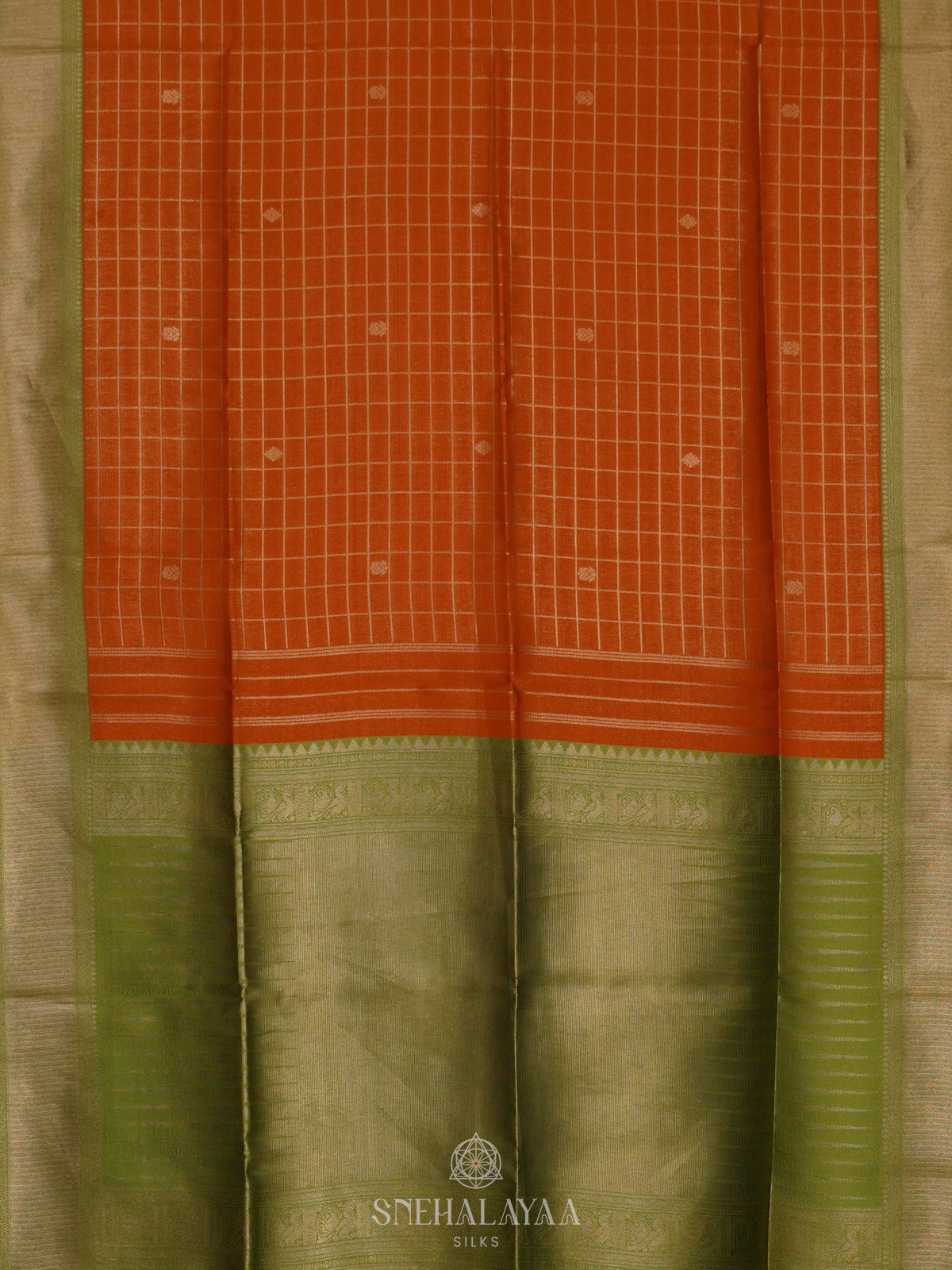 Orange Soft Silk Saree