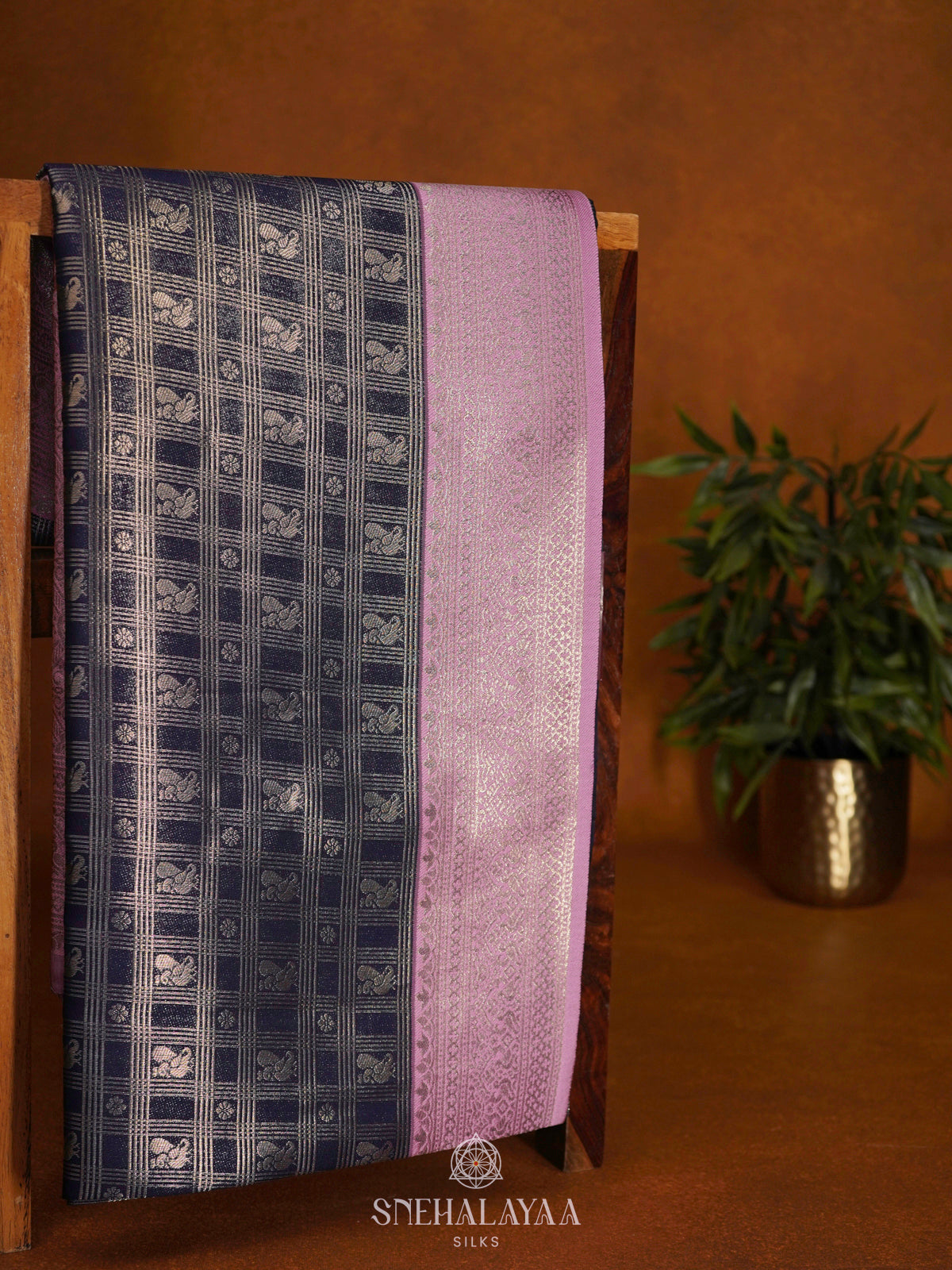 Navy Blue Soft Silk Saree