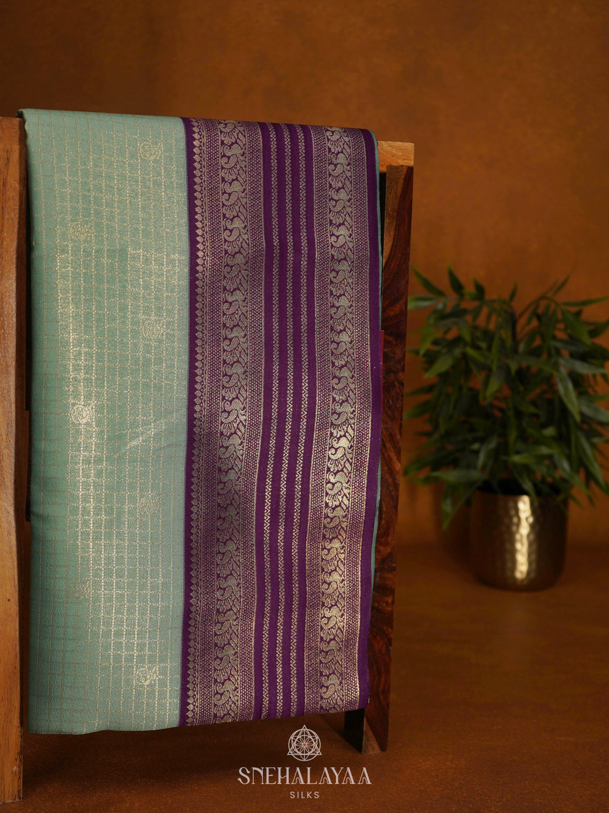 Mint Green Soft Silk Saree