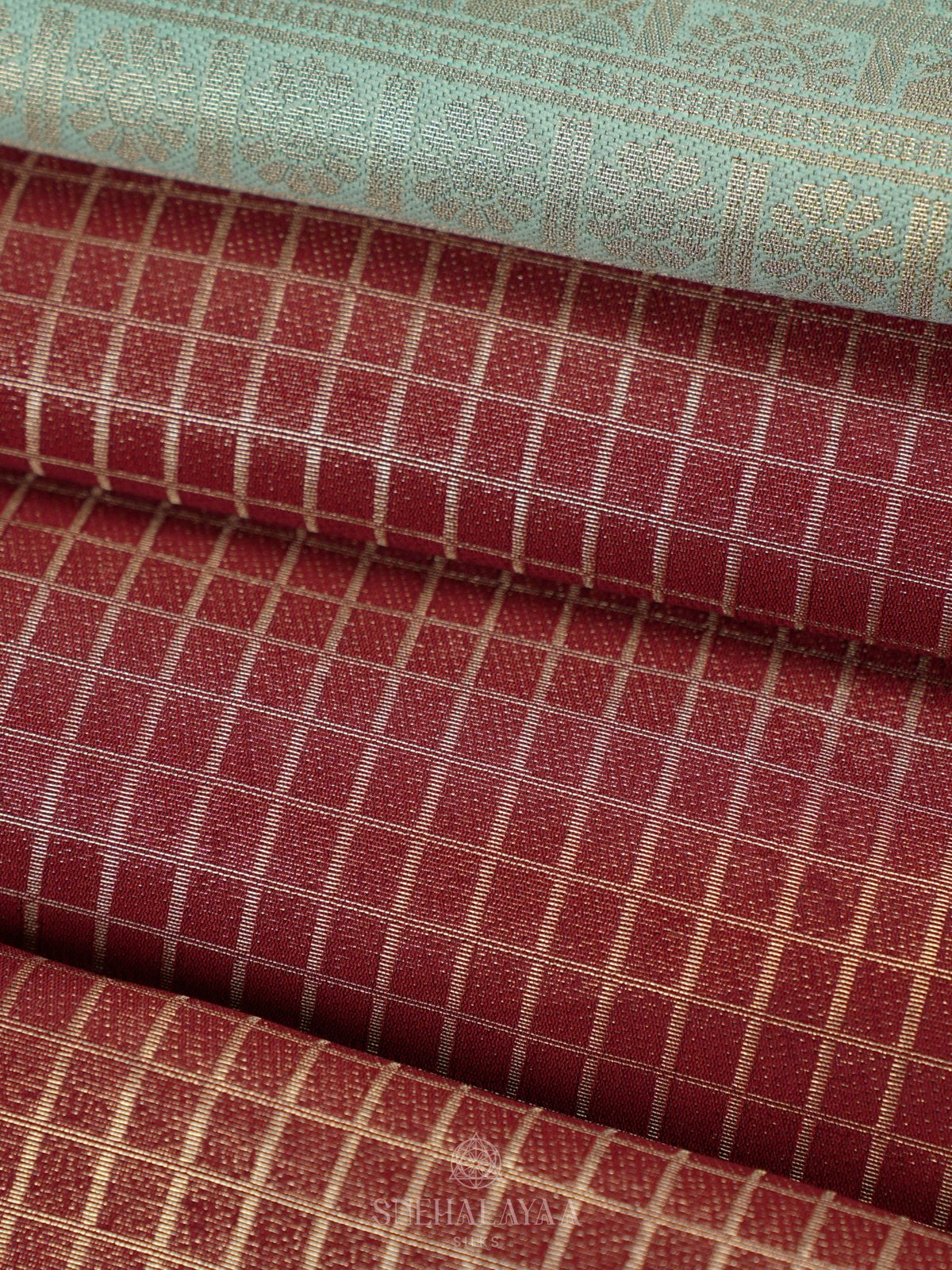 Maroon Soft Silk Saree
