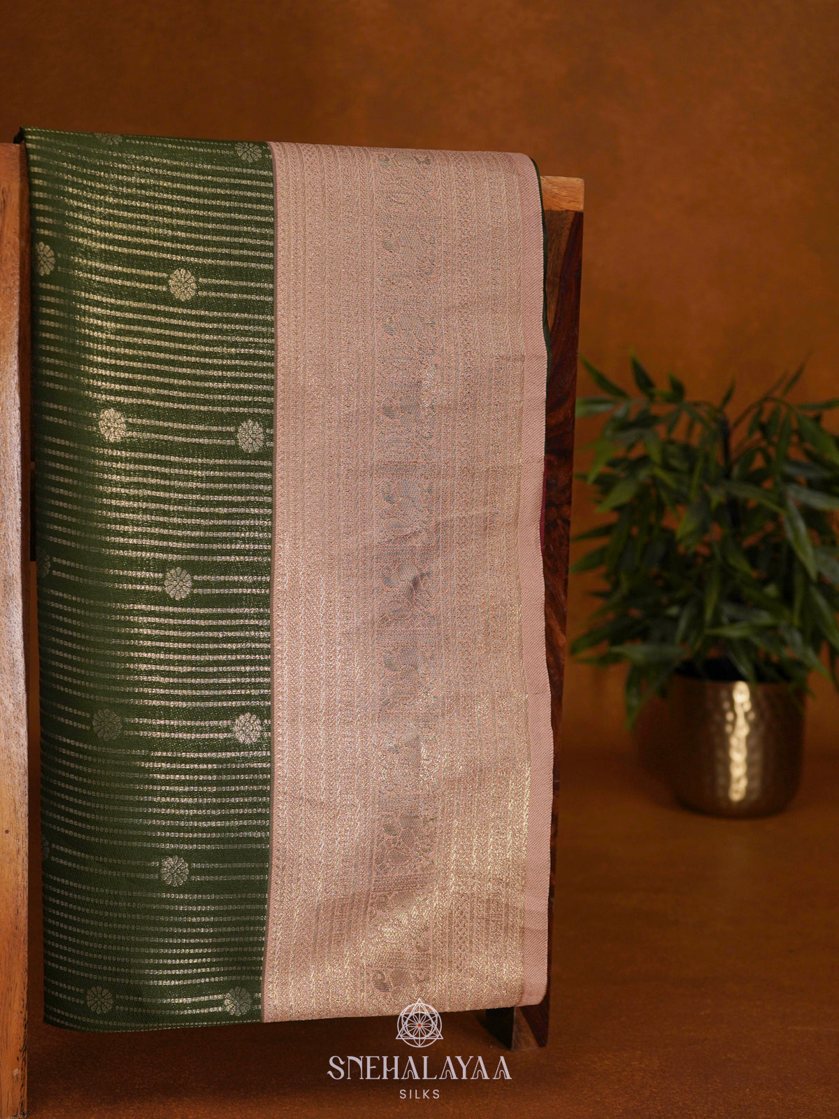 Emerald Green Soft Silk Saree