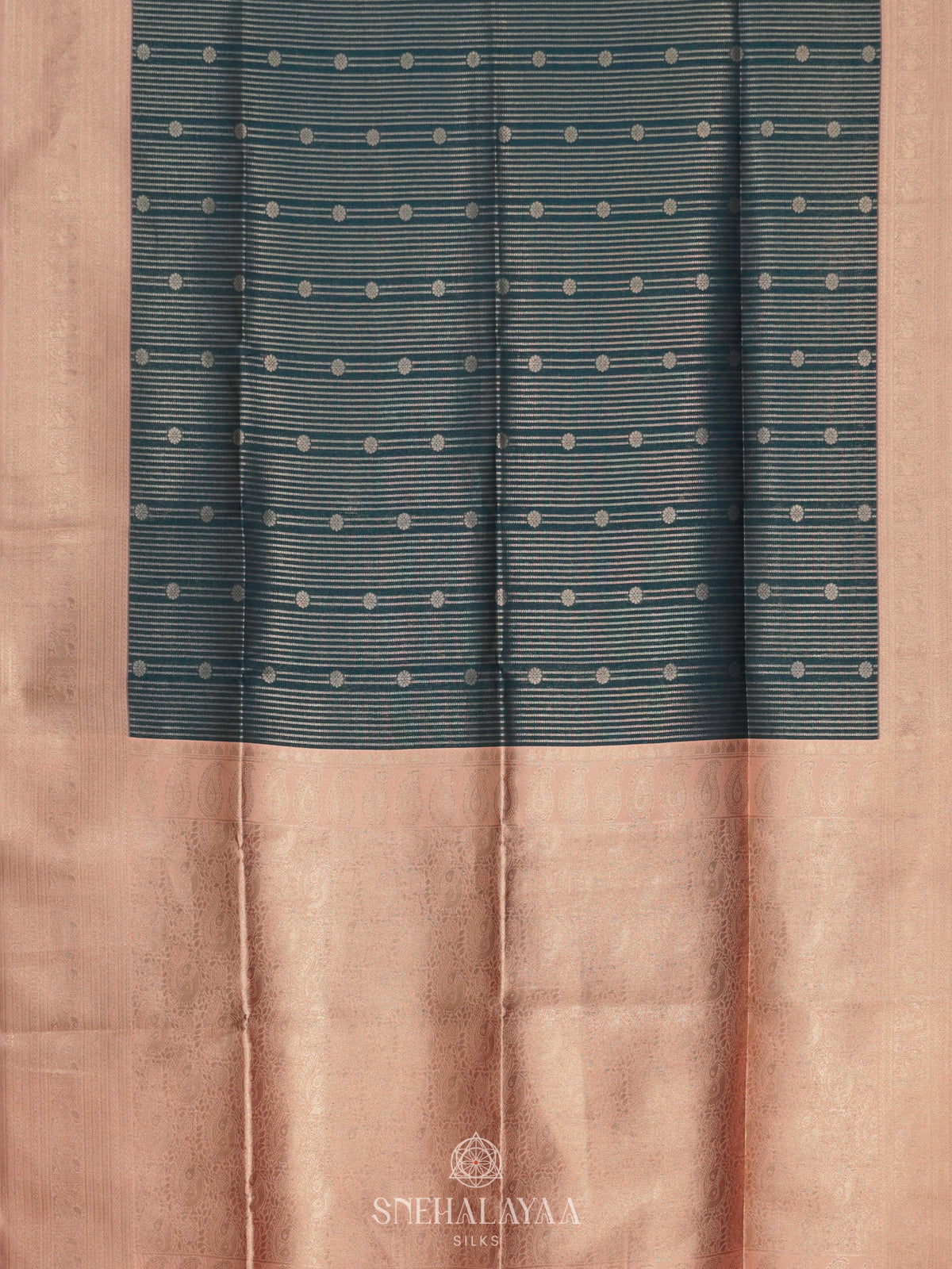 Peacock Blue Soft Silk Saree
