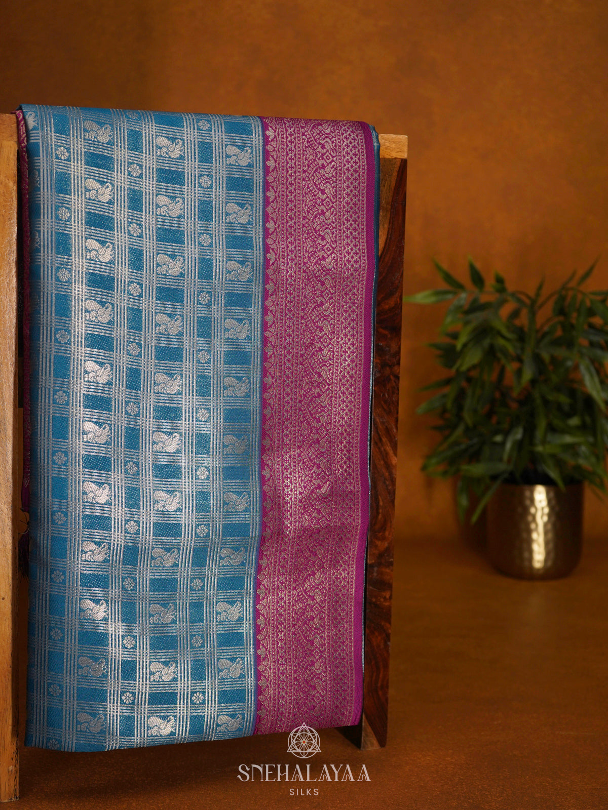 Blue Soft Silk Saree