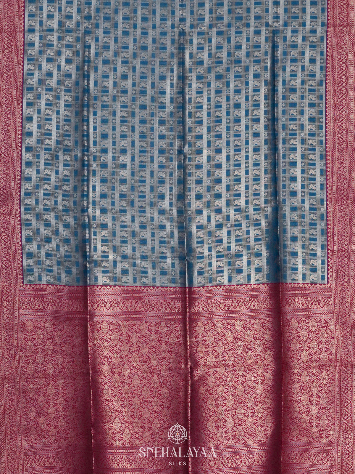 Blue Soft Silk Saree