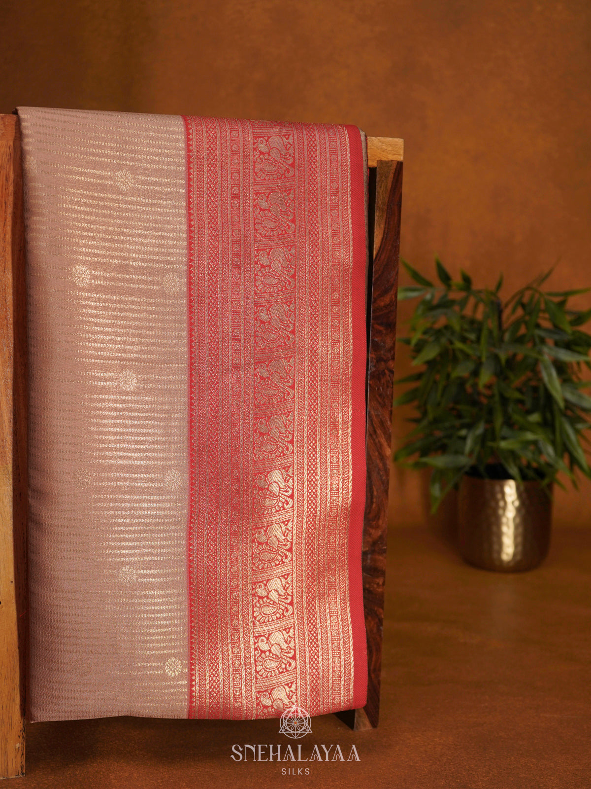 Cream Soft Silk Saree