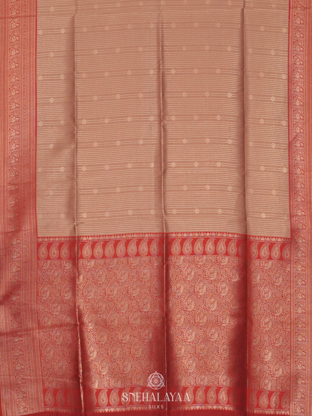 Cream Soft Silk Saree