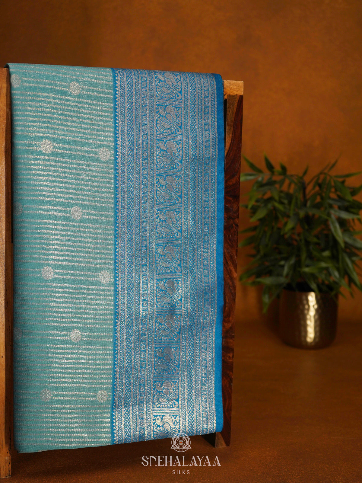 Sky Blue Soft Silk Saree