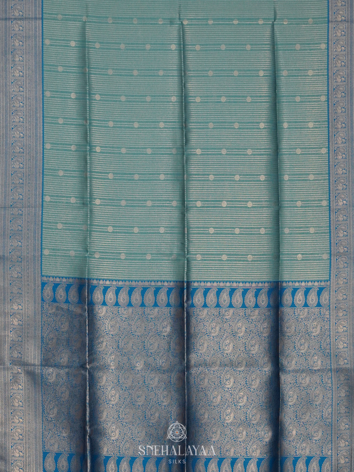 Sky Blue Soft Silk Saree