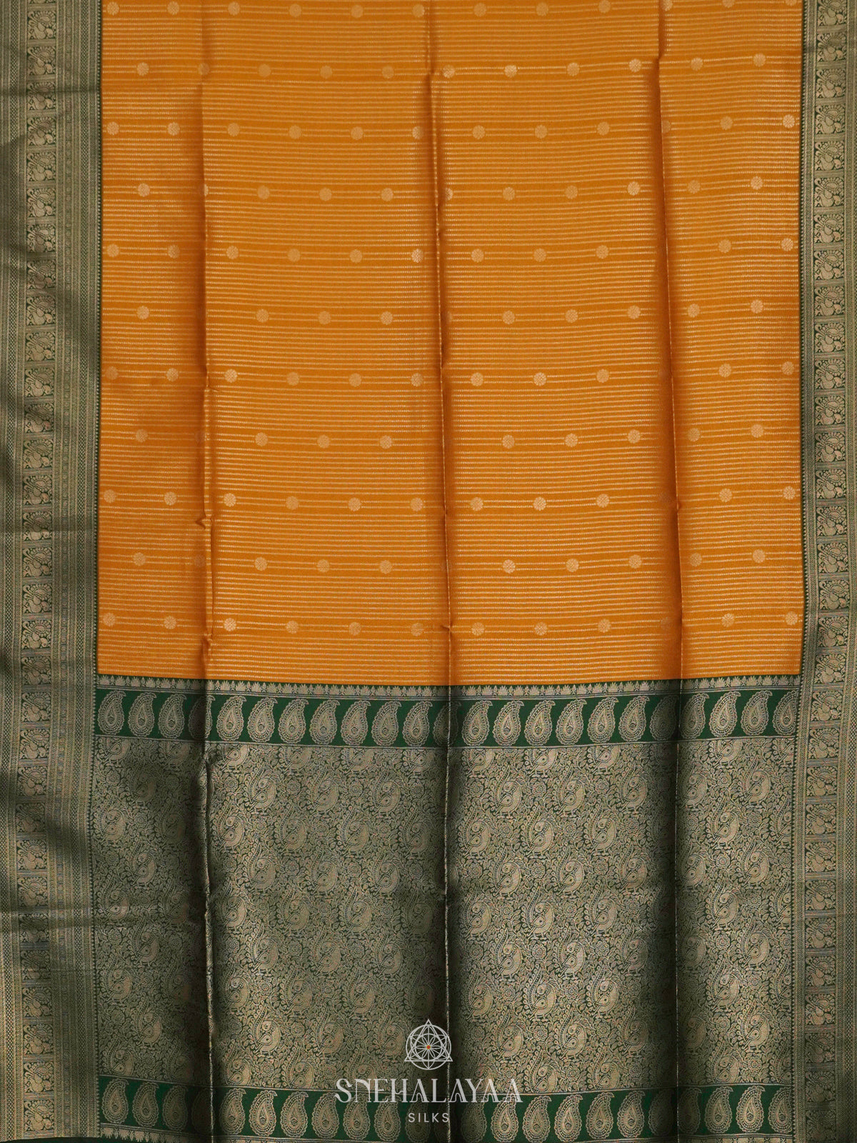 Mango Yellow Soft Silk Saree