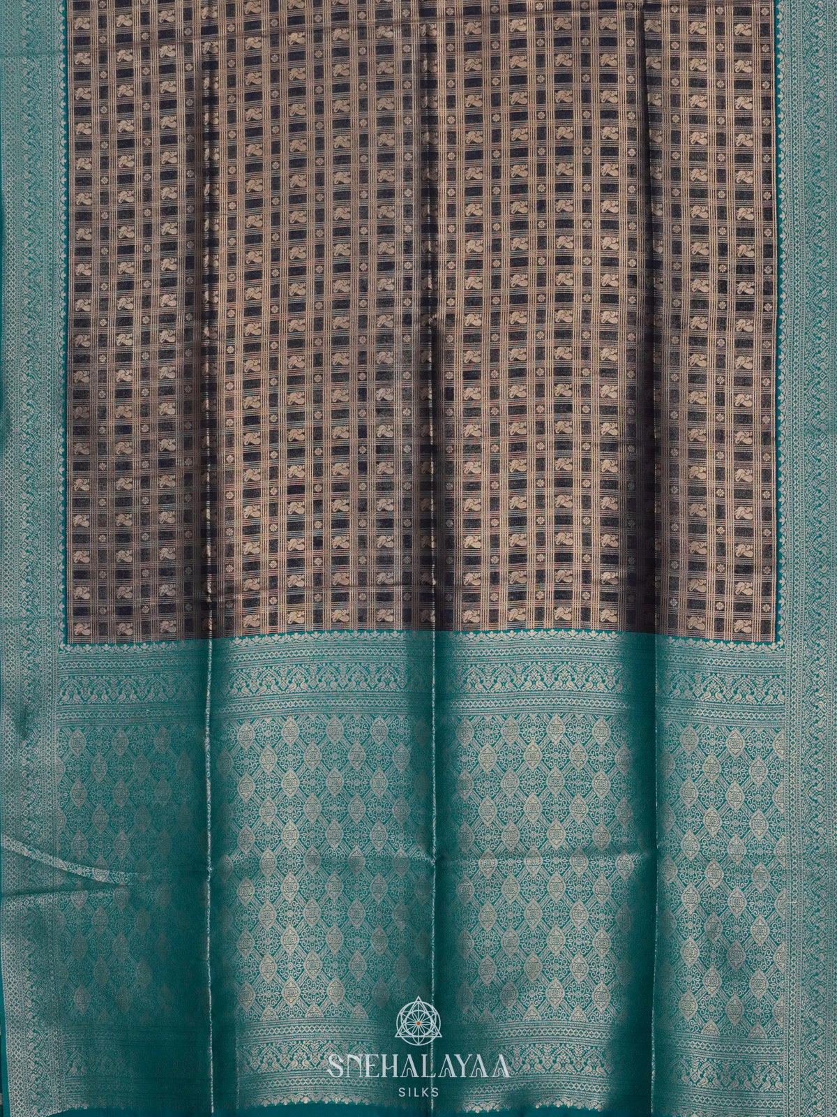Navy Blue Soft Silk Saree