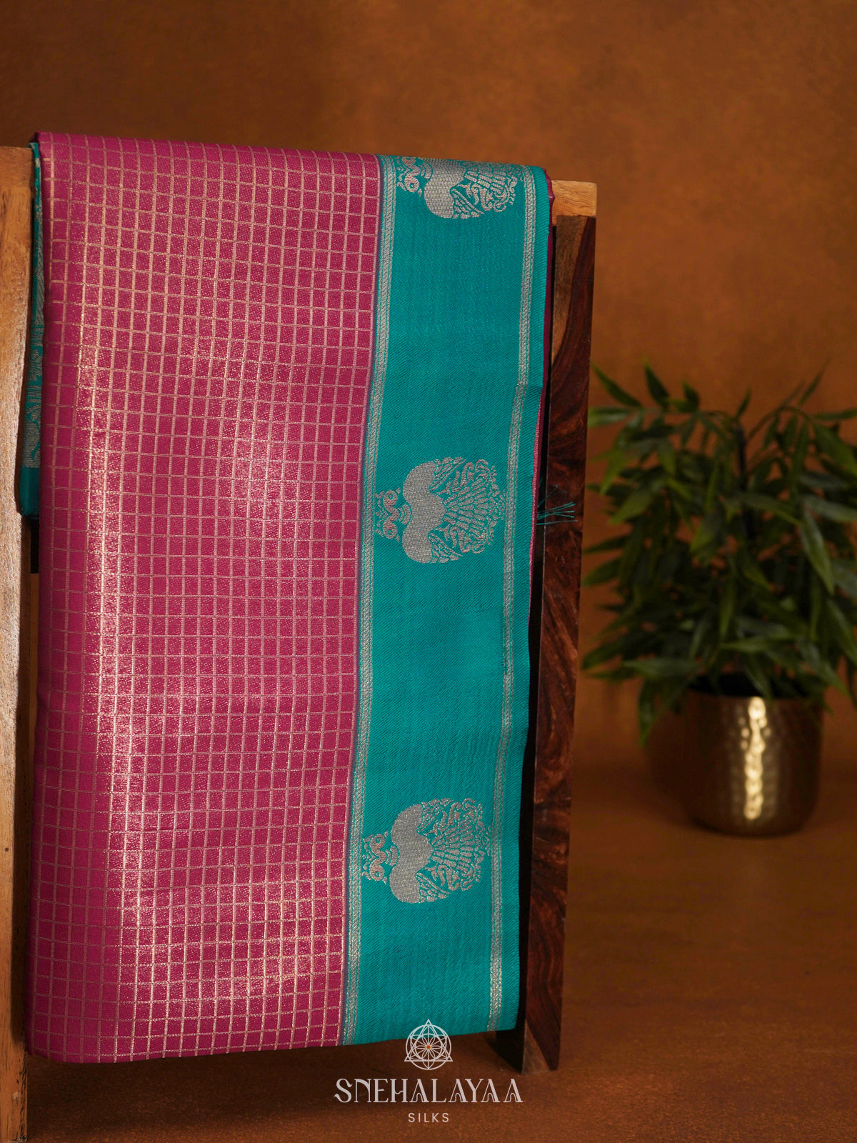 Magenta Pink Soft Silk Saree