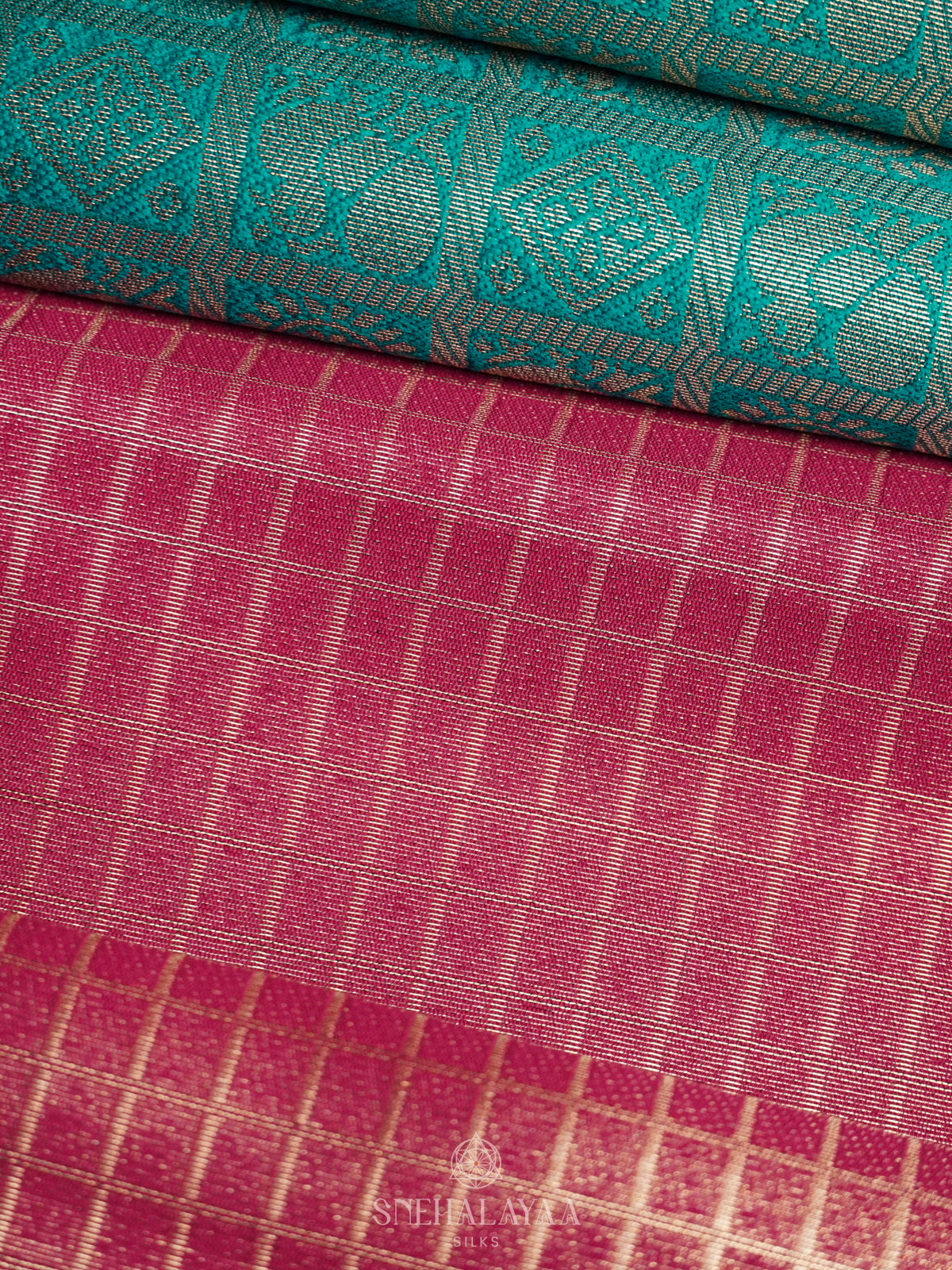 Magenta Pink Soft Silk Saree