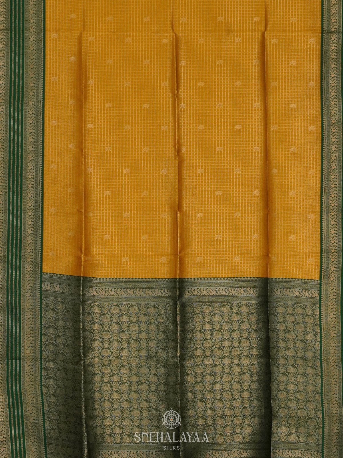 Mango Yellow Soft Silk Saree