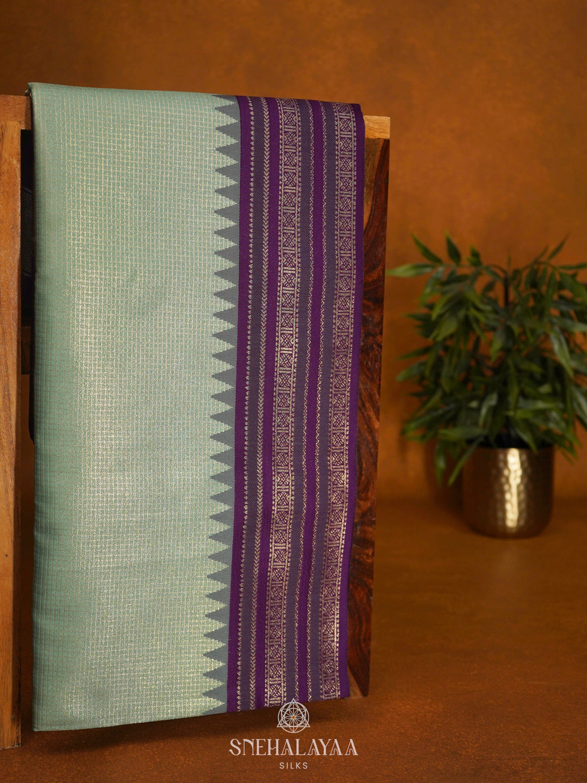 Mint Green Soft Silk Saree