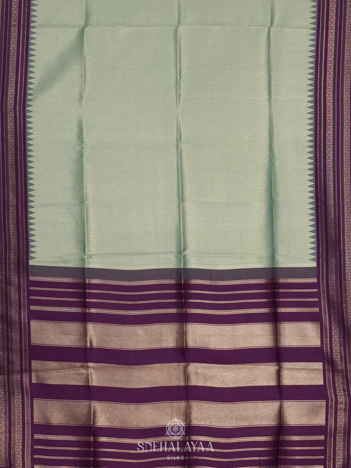 Mint Green Soft Silk Saree