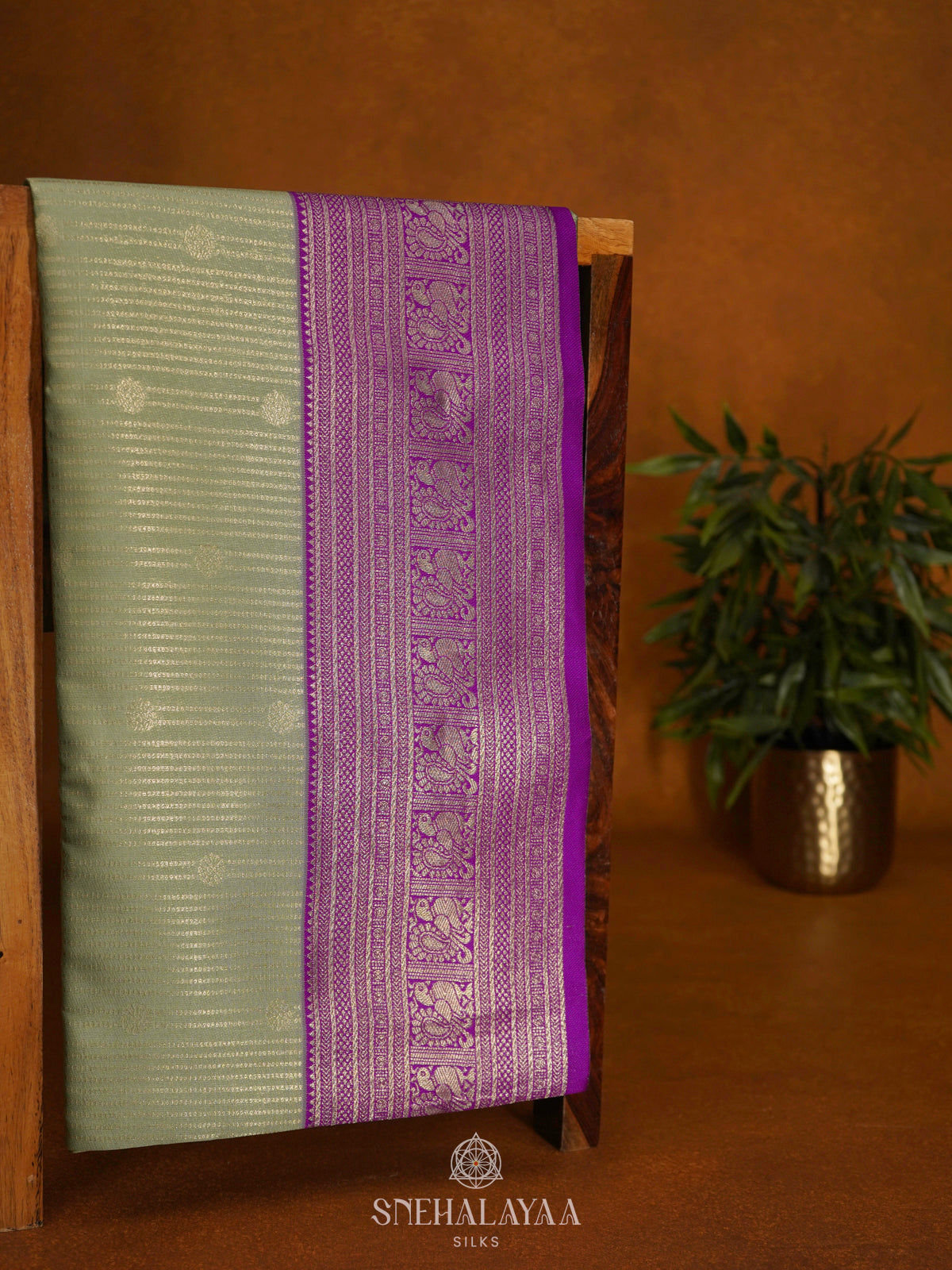 Pista Green Soft Silk Saree