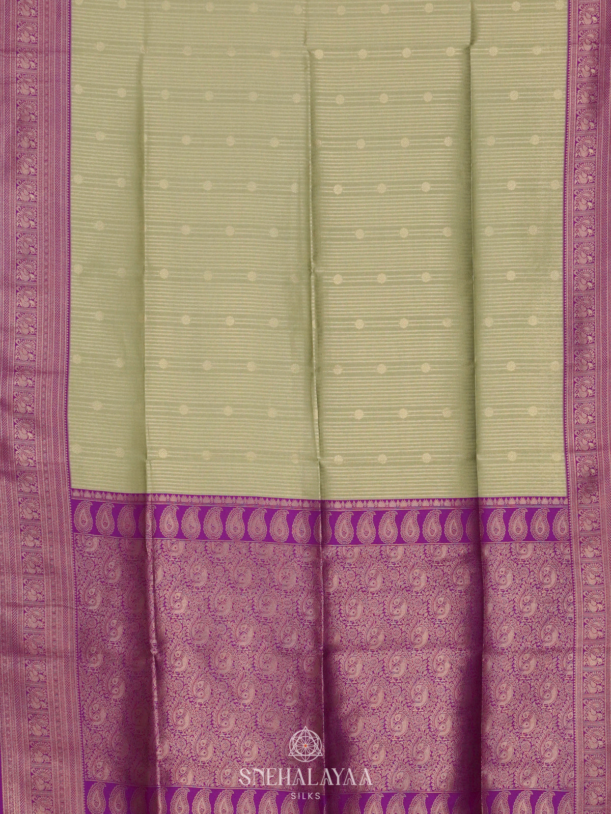 Pista Green Soft Silk Saree