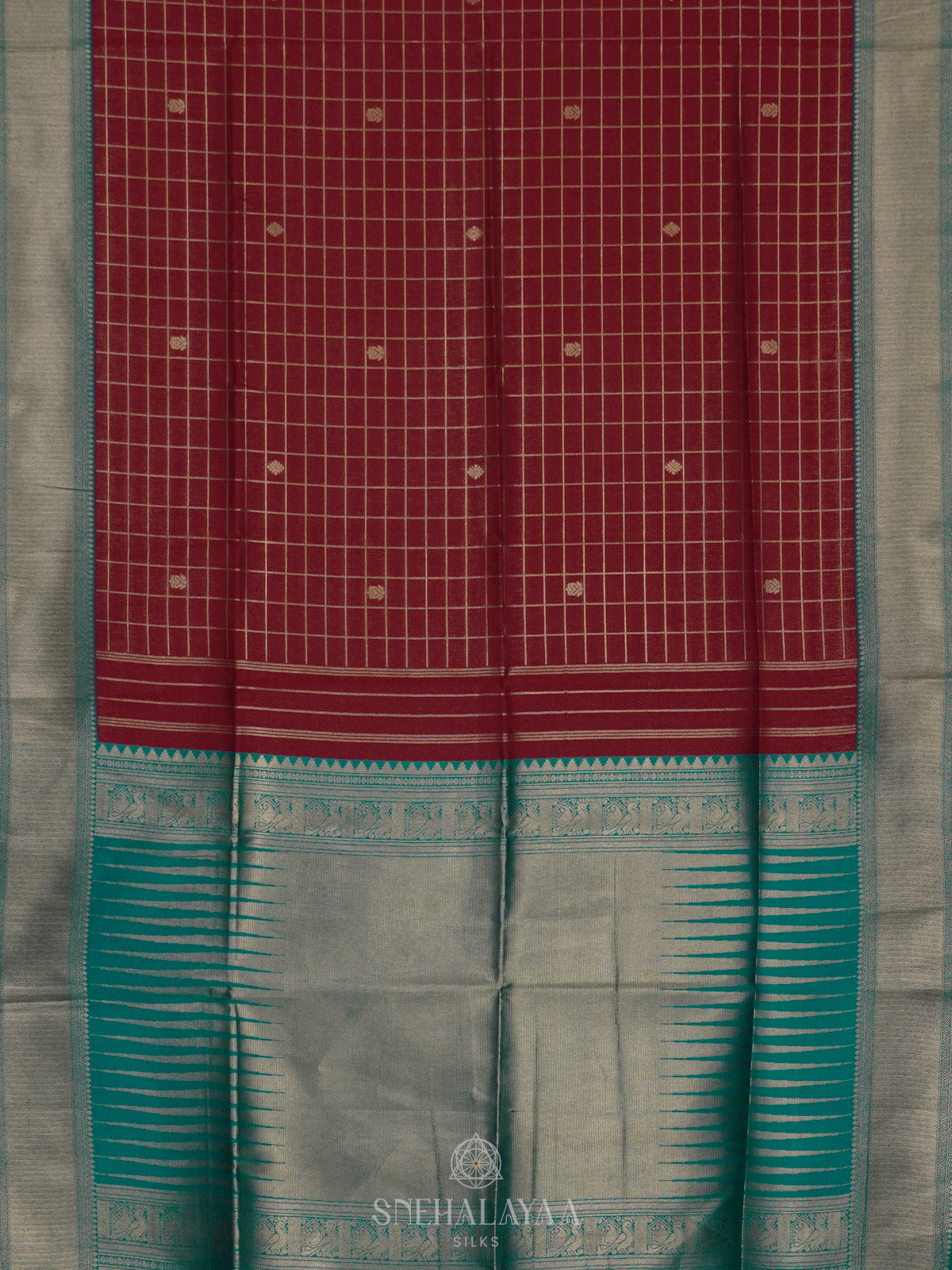 Maroon Soft Silk Saree