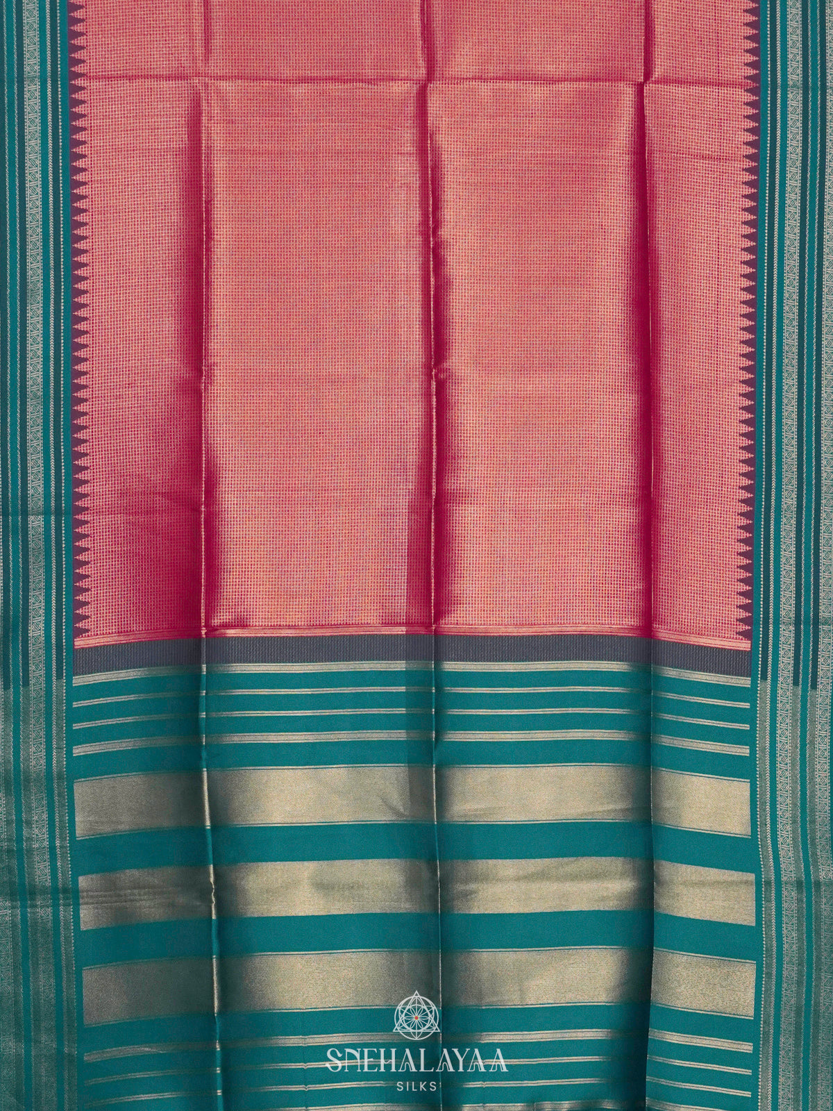 Magenta Pink Soft Silk Saree