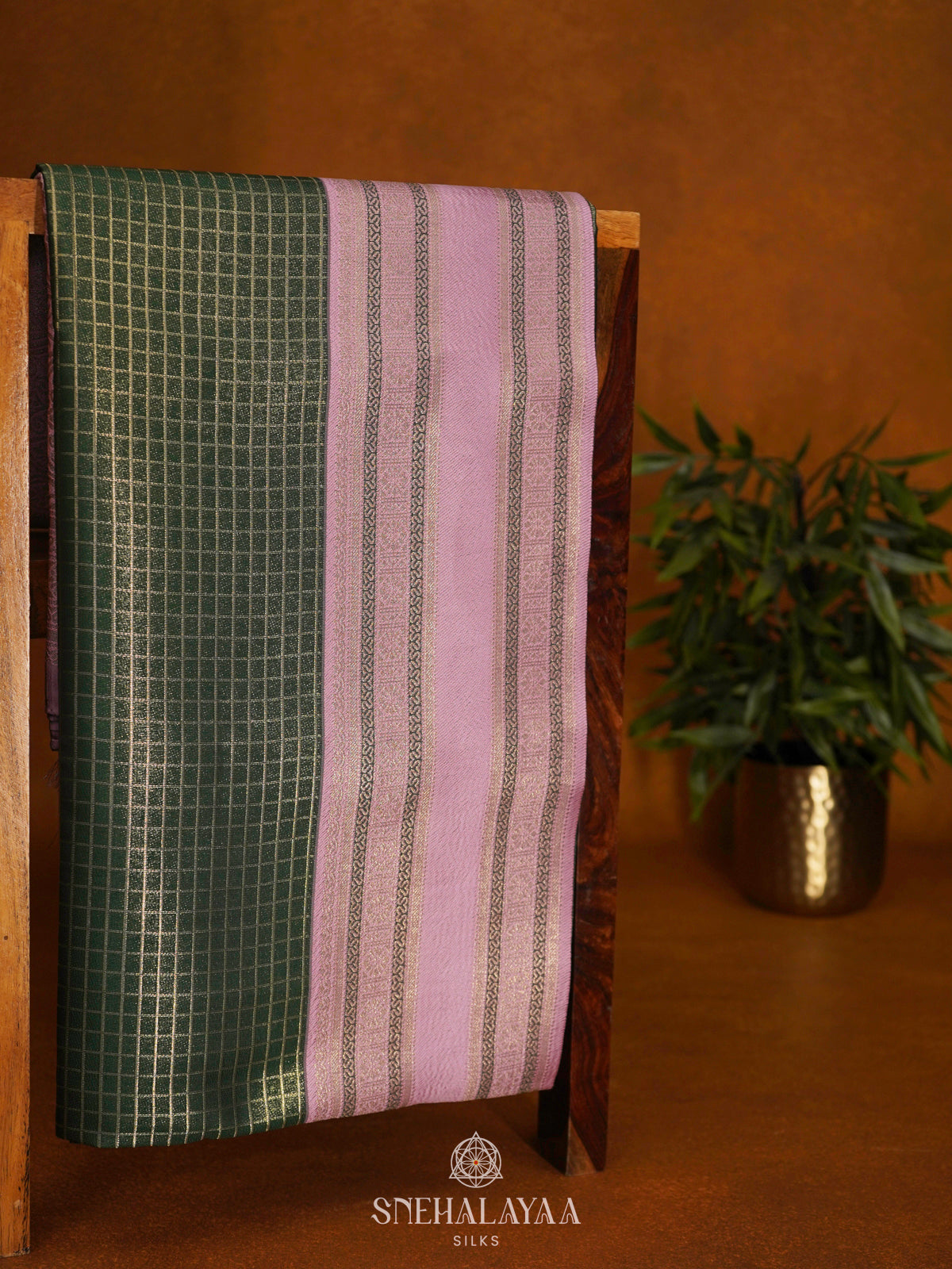 Forest Green Soft Silk Saree