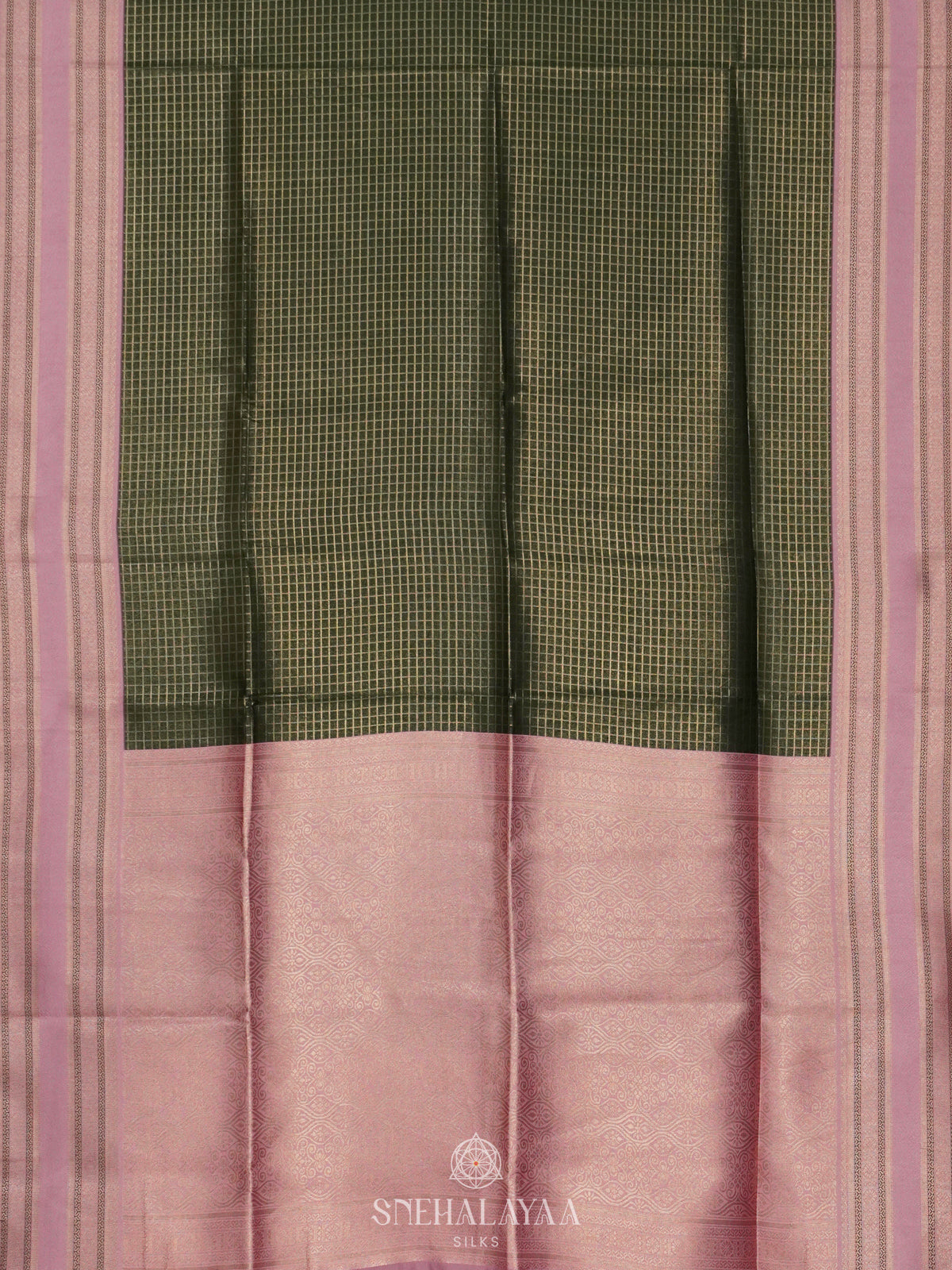 Forest Green Soft Silk Saree