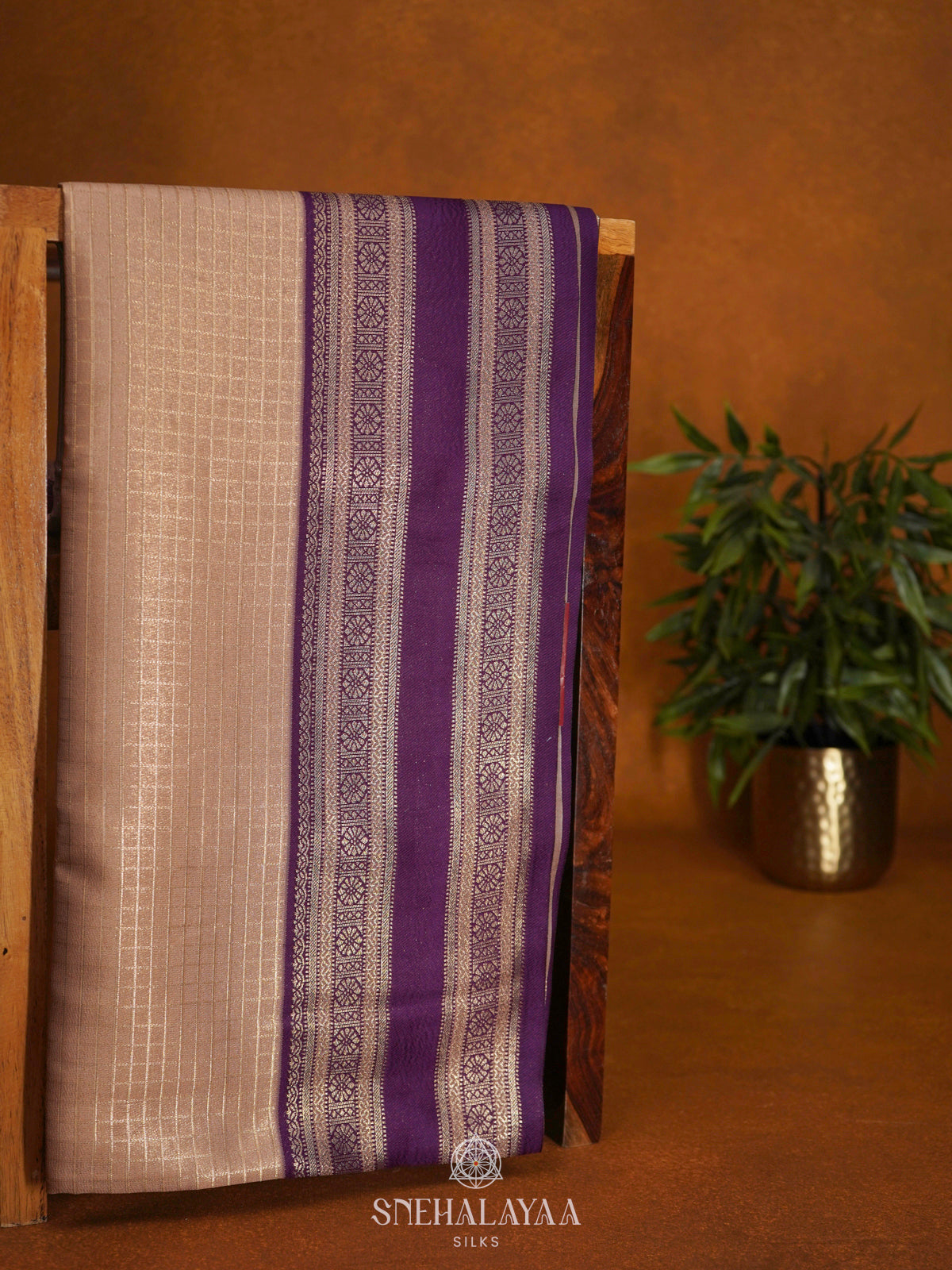 Cream Soft Silk Saree