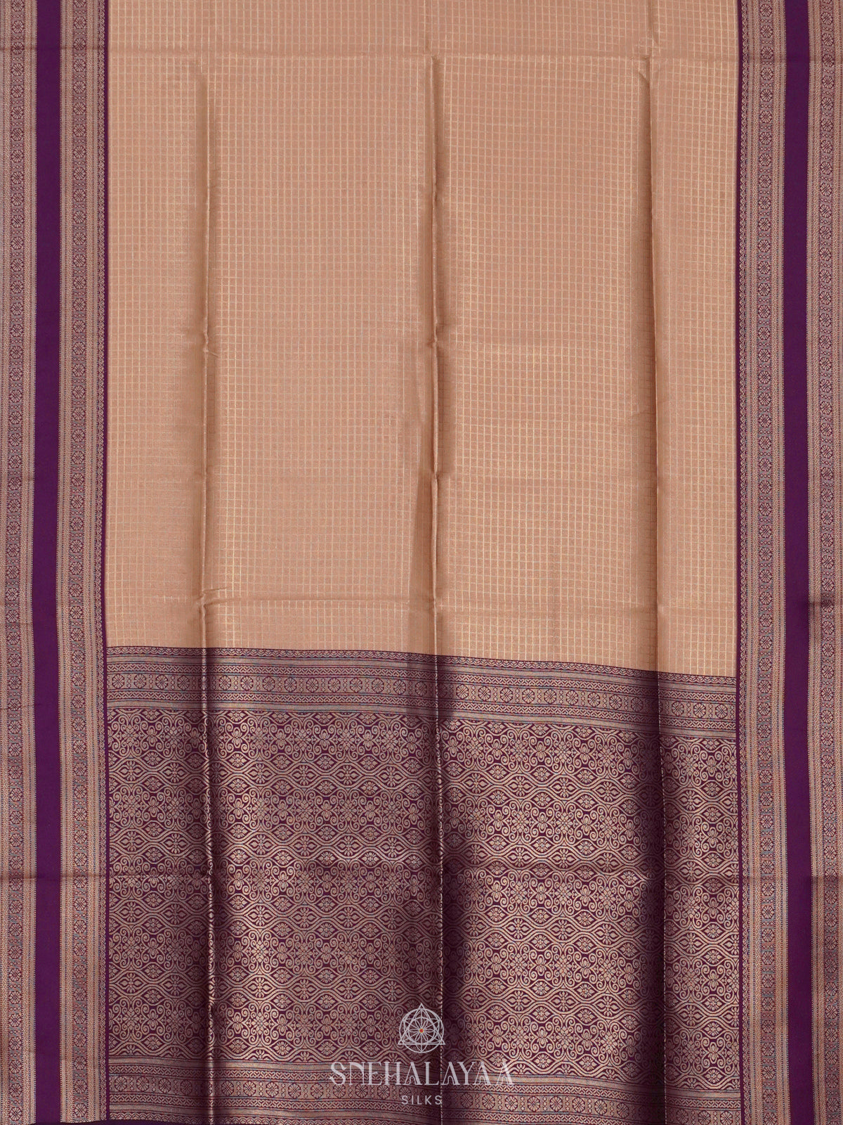 Cream Soft Silk Saree